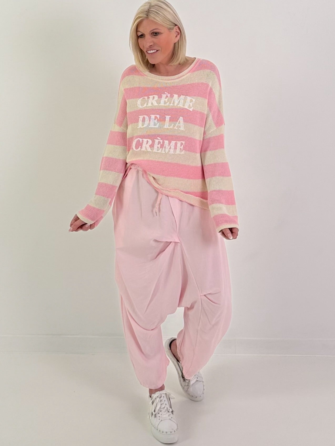 Pullover creme de la Creme - rosa-creme