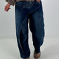 Wide Leg Layer Jeans - denim