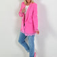 Blazer met kanten details - roze