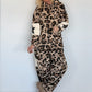 Zweiteiler mit Leo-Print und Stern-Patches - mehrfarbig