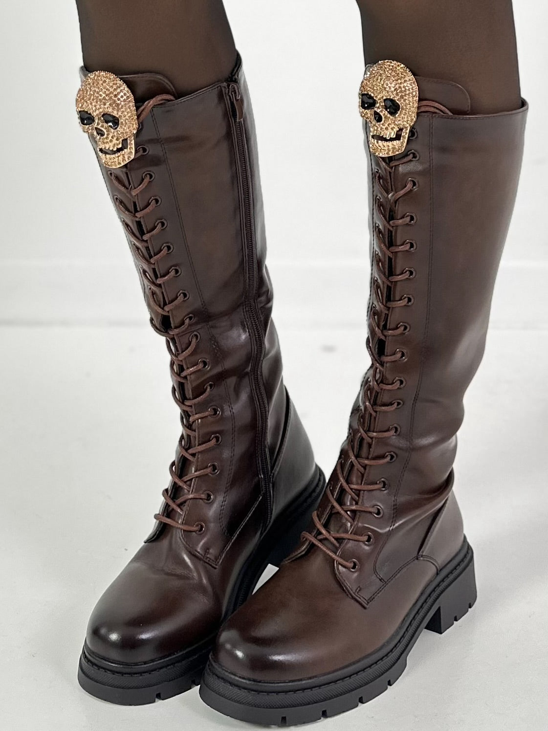 Magnetische broche "Schedel" - goud