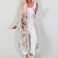 Sequin and print mouse coat - white-multicolored