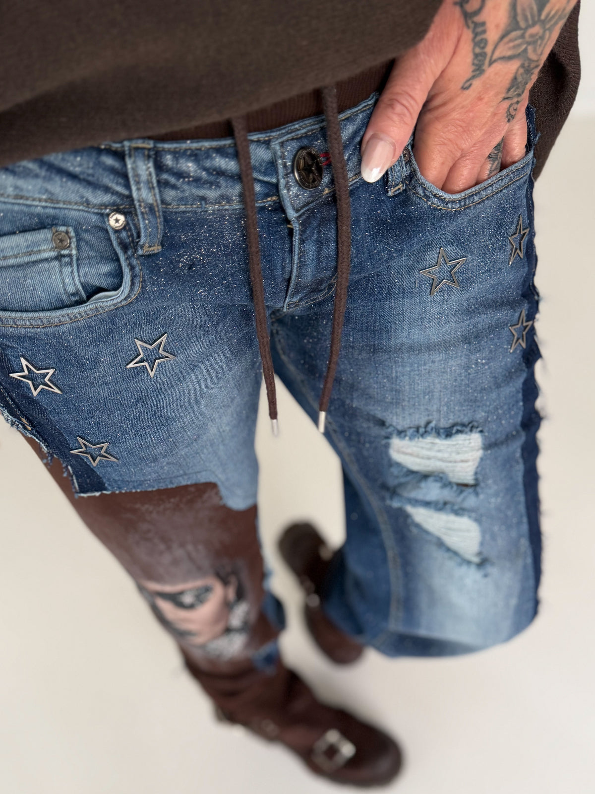 Jogg-Jeans Woman - denim-mokka