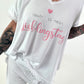 T-Shirt Lieblingstag - weiss