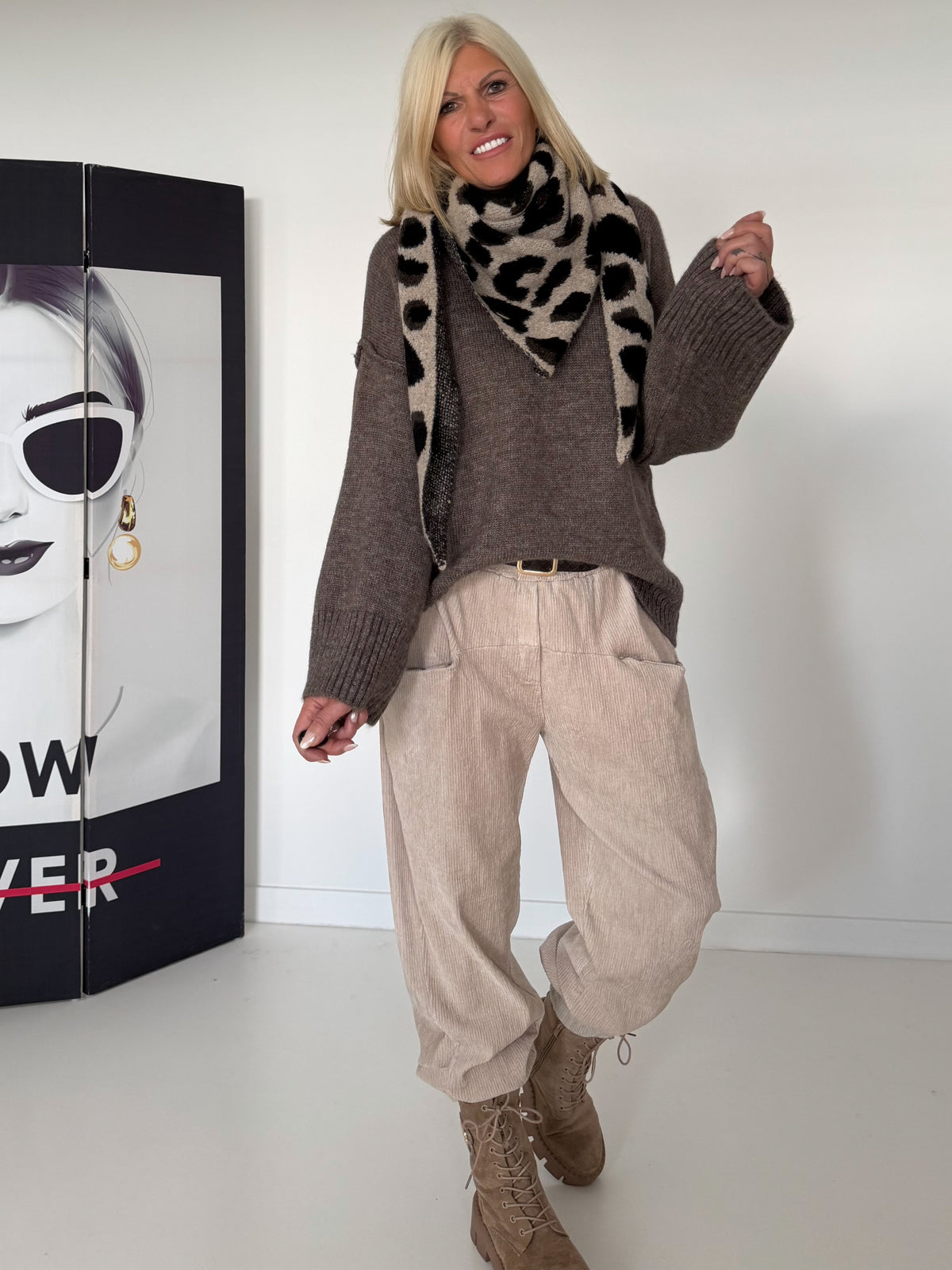 Kuscheliger Pullover - taupe