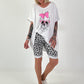 Oversized Shirt Skull - weiss