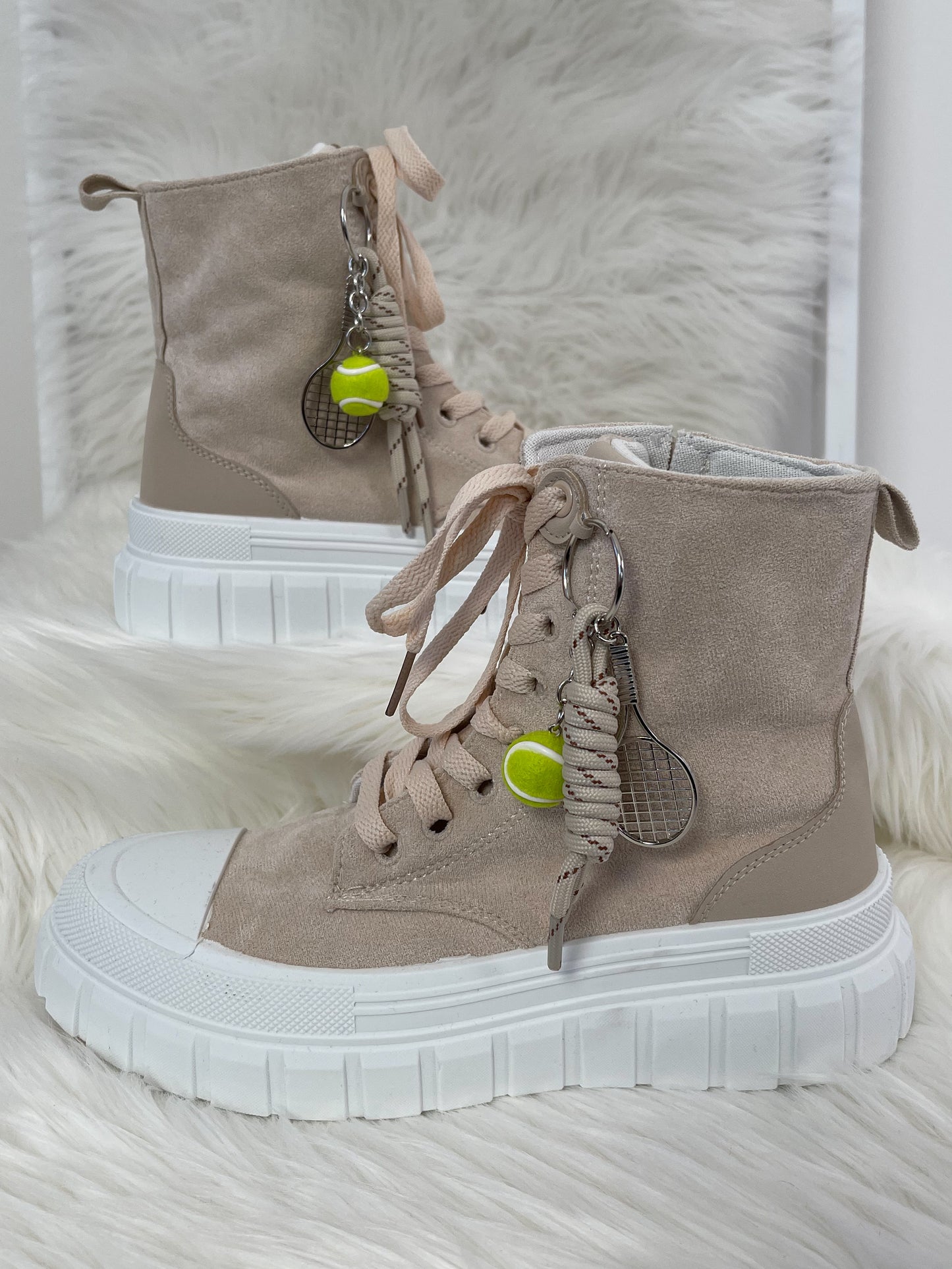 Hoge sneakers - beige