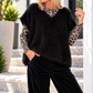 Fluffy turtleneck - black