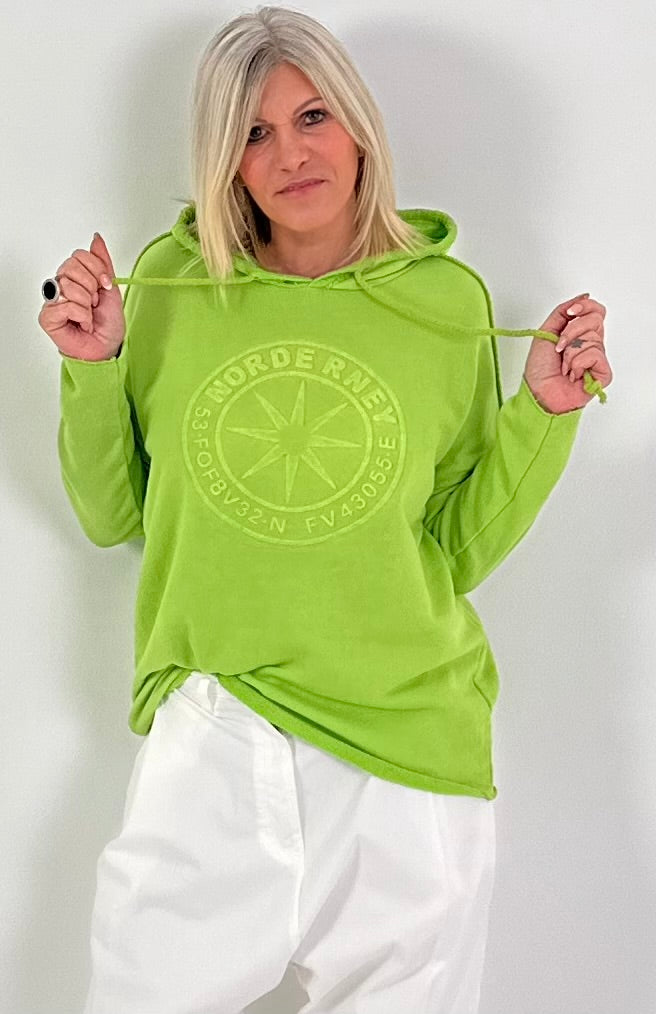 Hoodie Modell "Norderney" - apfelgrün