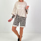 Oversized Shirt Show Must Go On - beige