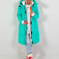 Gewatteerde jas model "Polarline" - turquoise