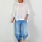 Oversized Linen Shirt - white