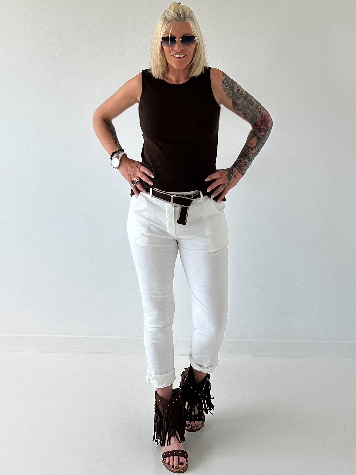 Ripp Tank Top  - mokka