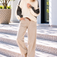 Pullover Two Colors - beige-mokka