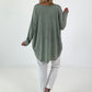 Oversized Shirt stone washed - khaki ( lieferbar ab ca. 16.07.26)