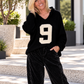 Kuscheliger Hoodie No. 9 - schwarz