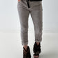 Hose stone washed mit Gürtel - taupe