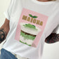 T-Shirt Matcha - white