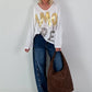 Oversized Shirt Amore - white