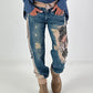Jogg-Jeans im used Look Moonwalk Mouse - denim