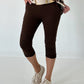 Capri pants - mocha