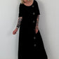 T-Shirt Kleid mit Ösen -schwarz