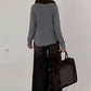 Weicher Basic Pullover - grau