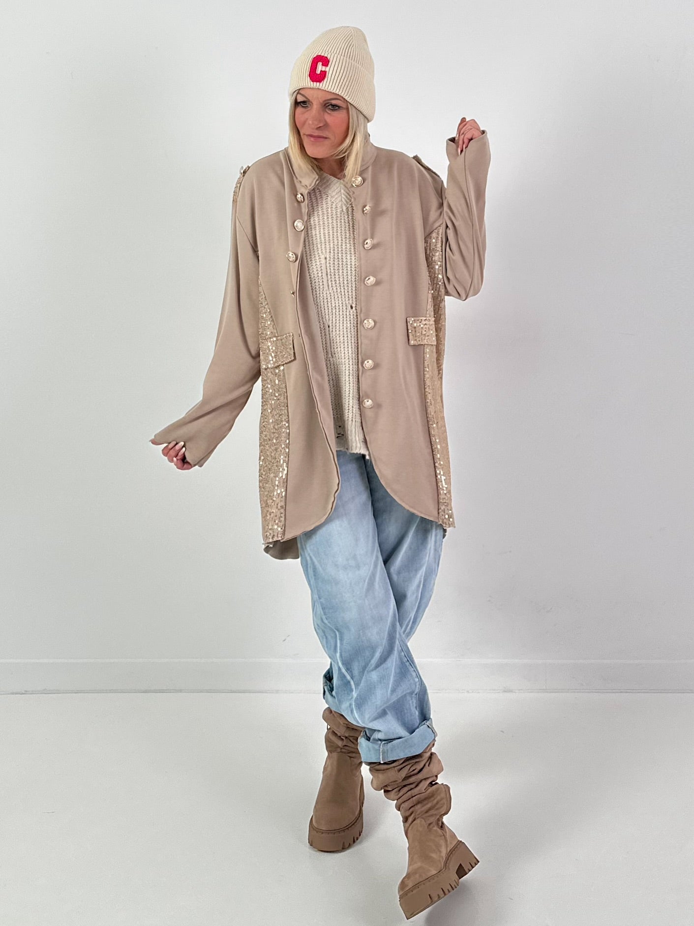 Jeans model "Twin Seam" - blue denim