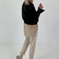Vintage Blouson in leather look - black