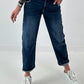 Jeans Hose mit aufwendigen Details  - denim