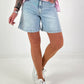 Rhinestone denim shorts