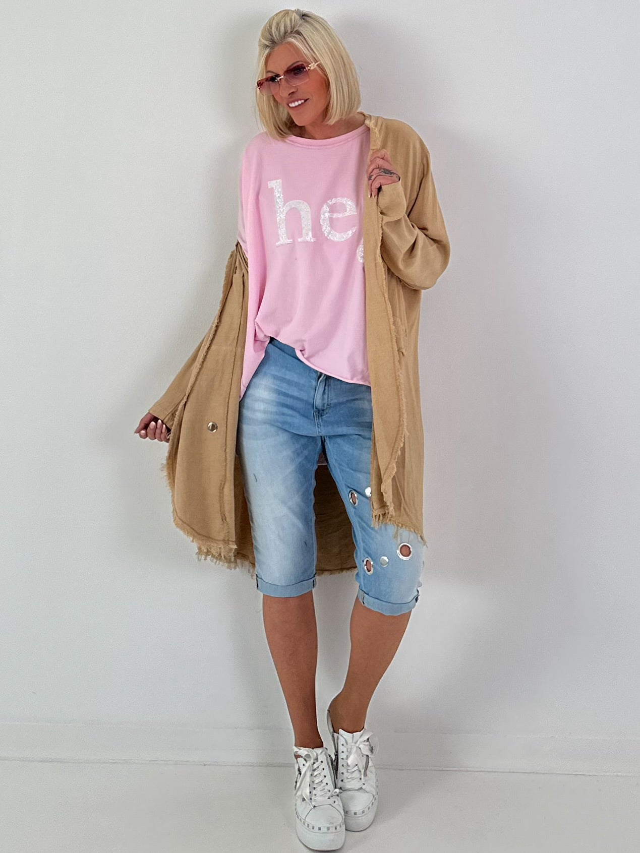 T-Shirt Hey - pink