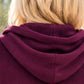 Ripp-Hoodie - burgundi ( lieferbar ab ca. 02.11.26)