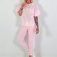 Blouse met pofmouwen - roze