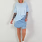 T-Shirt OK! - hellblau