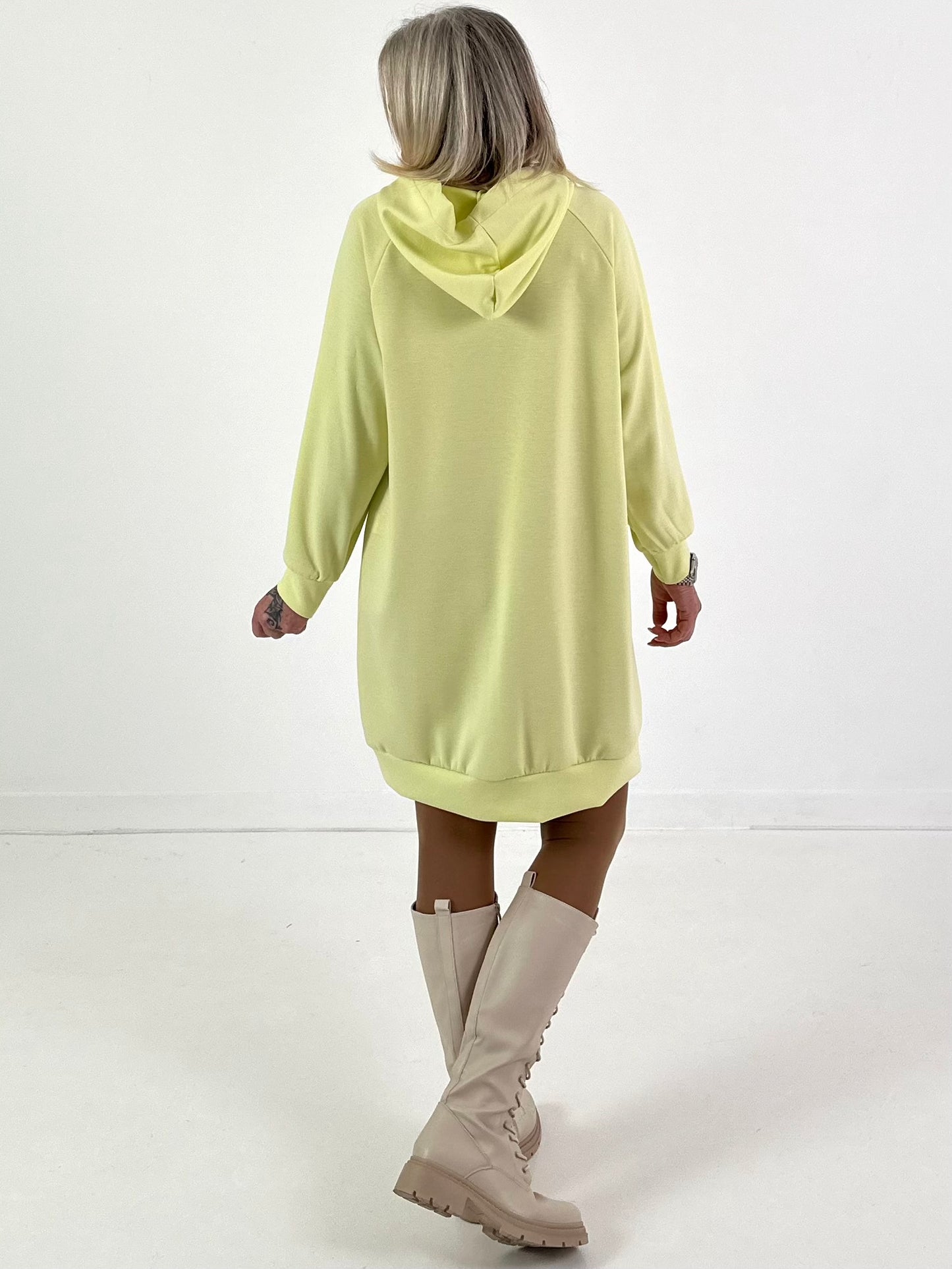 Long Hoodie/Dress Model "Edition M" - yellow