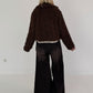 Jacke in kuscheliger Teddy-Curly-Optik - mokka