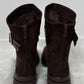 Bootie model "Buckle" - chocolate