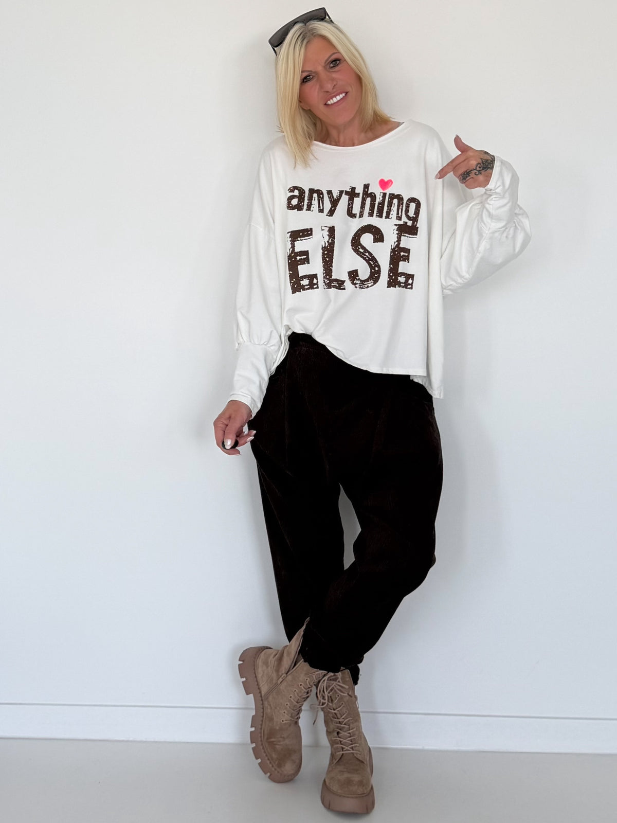 Sweater Anything Else - weiss
