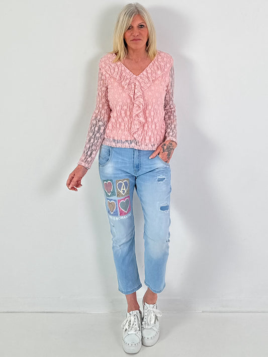 Spitzentunika Modell "Mella" - rosa