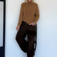 Basic Rollkragenpullover - camel