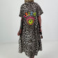 Leopard print shirt dress - beige