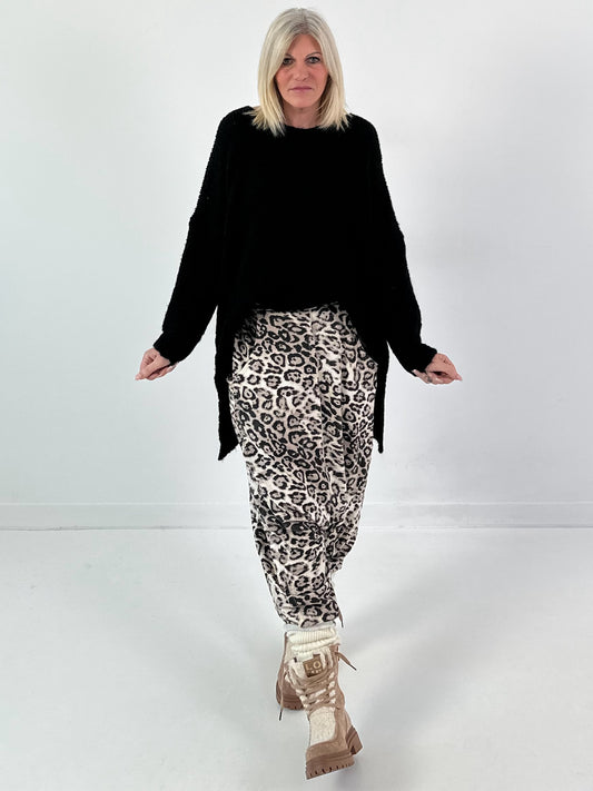 Trui model "Slouchy Dream" - zwart