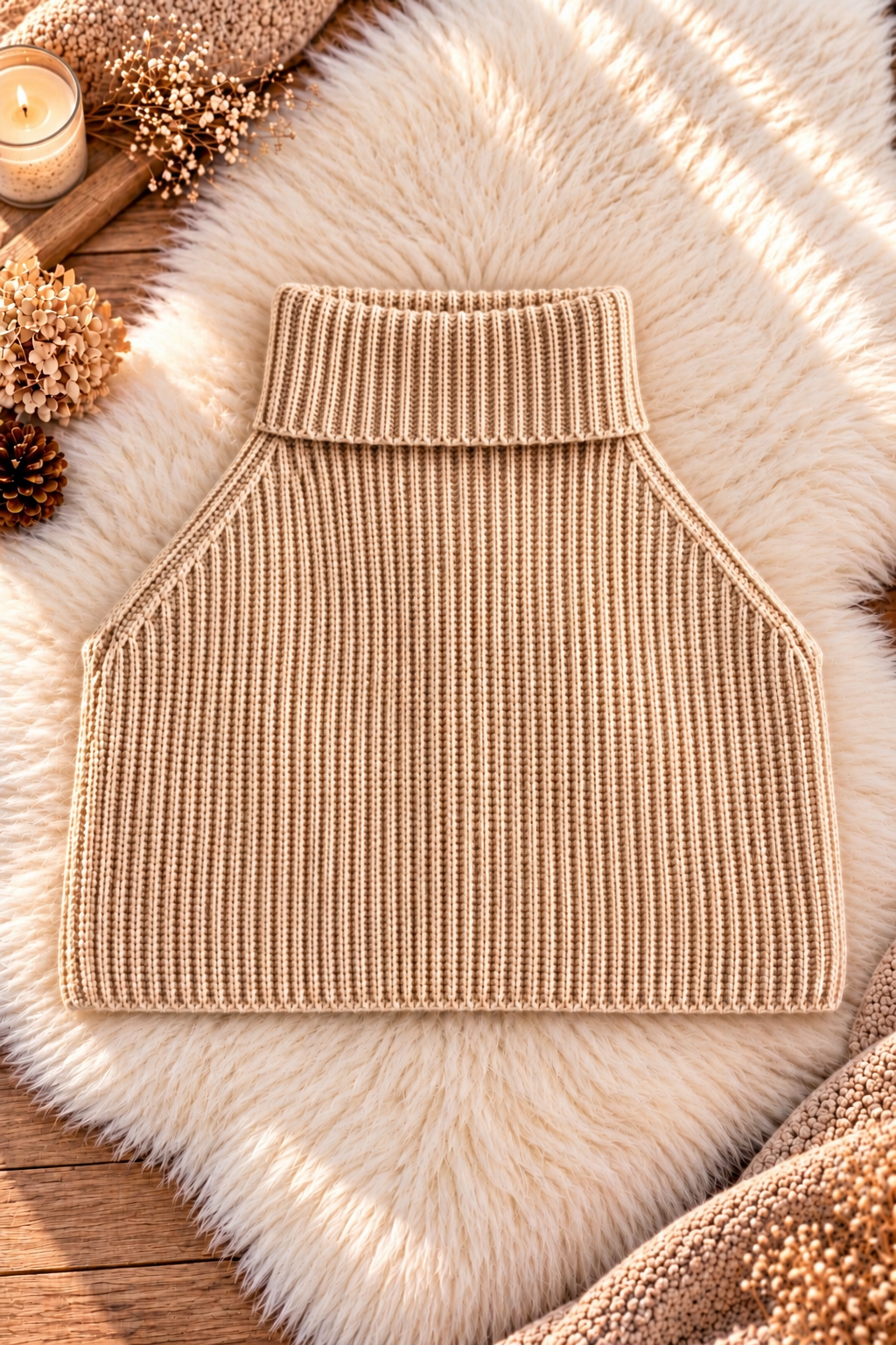 Cozy Turtleneck Layer - beige