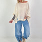 Oversized Linen Shirt - Cream