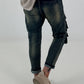 Baggy Jeans - denim used wash