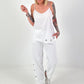 Top with silver eyelets - white