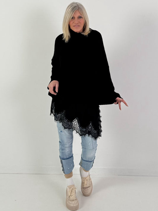 Pullover Modell "Feather Touch" - schwarz