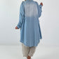 Oversized Leo Linen Military Coat - Khaki