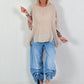 Oversized Linen Shirt - beige